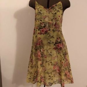 Lilith green mini slip dress